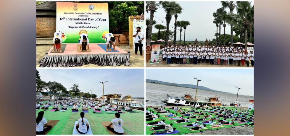 10th International Day of Yoga Celebrations across Mandalay Region (June 07 – 21, 2024) (in all photos of Yoga celebrations)